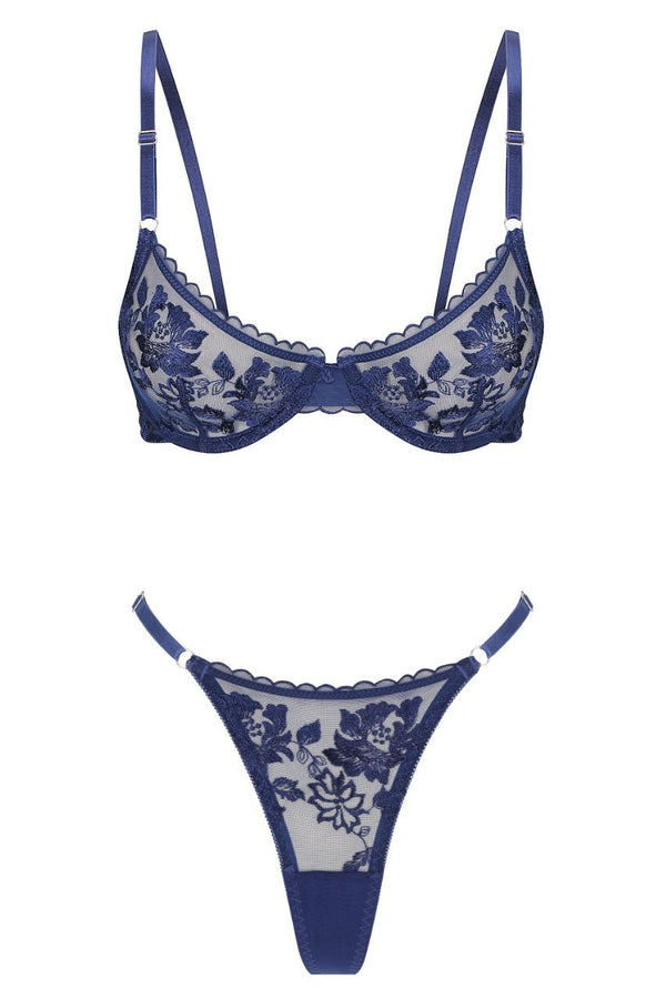 Annabelle Thong Set Sapphire