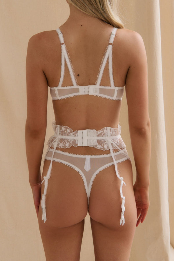 Jojo Garter Belt White