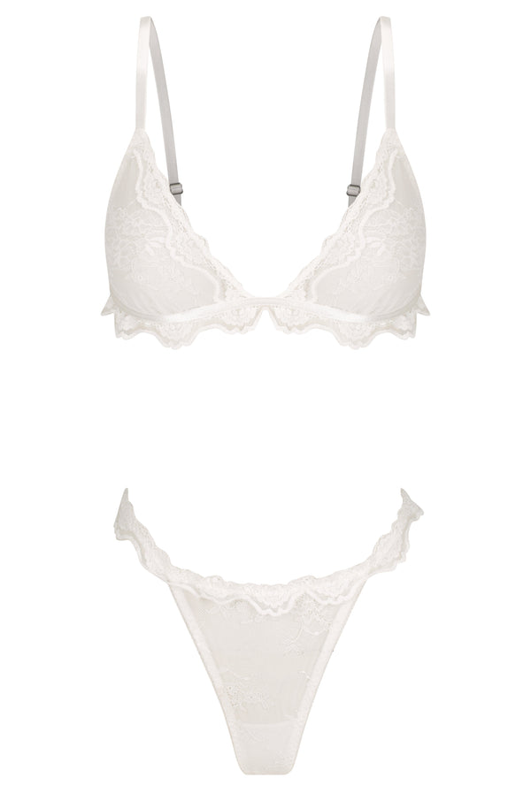 Maisey Bralette Set White