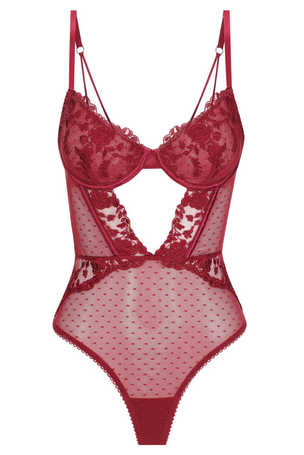 Nicolette Bodysuit Red