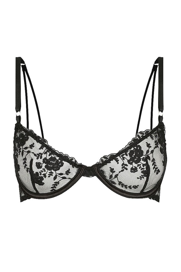 2X UNDER WIRED NON-PADDED LACE FULL CUP SUPPORT BRA,BLACK & WHITE,34 -44, B-DD